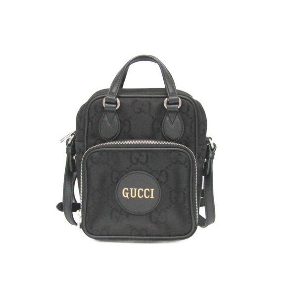 Gucci GG Nylon Off The Grid 625850 Women,Men Nylon,Leather Shoulder Bag Black - Picture 1 of 10